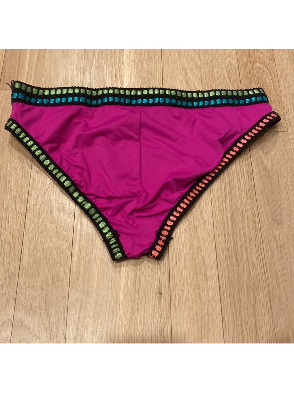 La Blanca Hot Pink Crochet-Trim bikini set - Picture 6 of 7